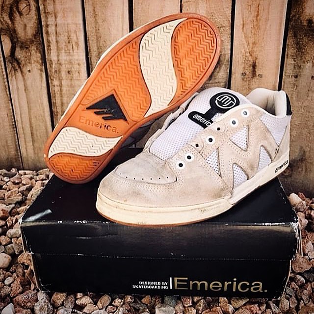 Already off insta, Phillip 1985 sent us a bunch of pics before another hiatus.  These are some early #emerica MJ1s.  #sk8shoewars
