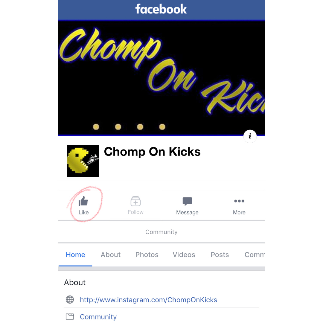 For those who spend more time on Facebook than on Instagram… give us a LIKE there and keep updated! Or just LIKE us there too for the love and don’t miss anything!🏻And don’t forget the website, still a bit under work but running for sure: www.chomponkicks.comThank you - @chomponkicks